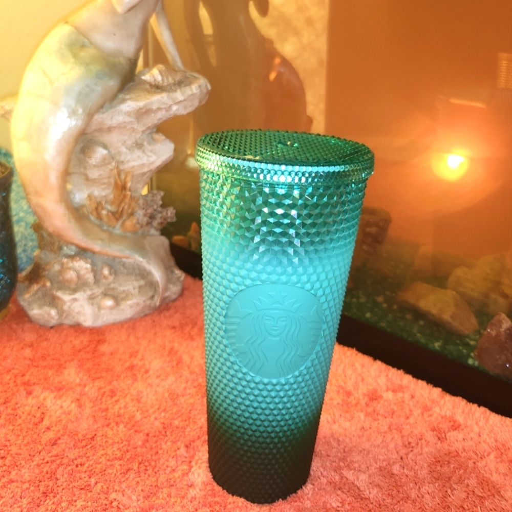 Starbucks Teal Studded 24 oz cup